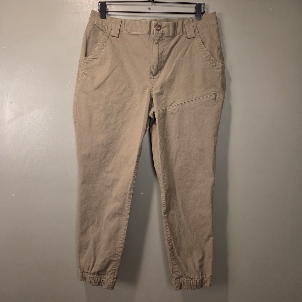 Duluth Trading Co Women's Utility Jogger Pants 34" Waist Khaki Green
